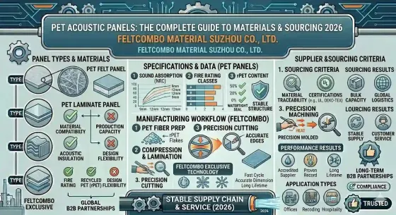 PET Acoustic Panels: The Complete Guide to Materials & Sourcing 2026