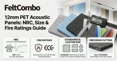 12mm PET Acoustic Panels: NRC, Size & Fire Ratings Guide 2026