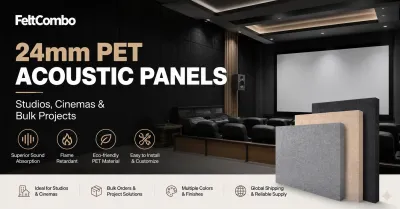 24mm PET Acoustic Panels | Studios, Cinemas & Bulk Projects