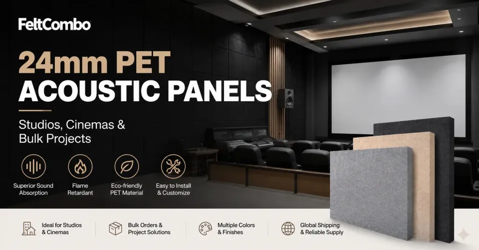 24mm PET Acoustic Panels | Studios, Cinemas & Bulk Projects