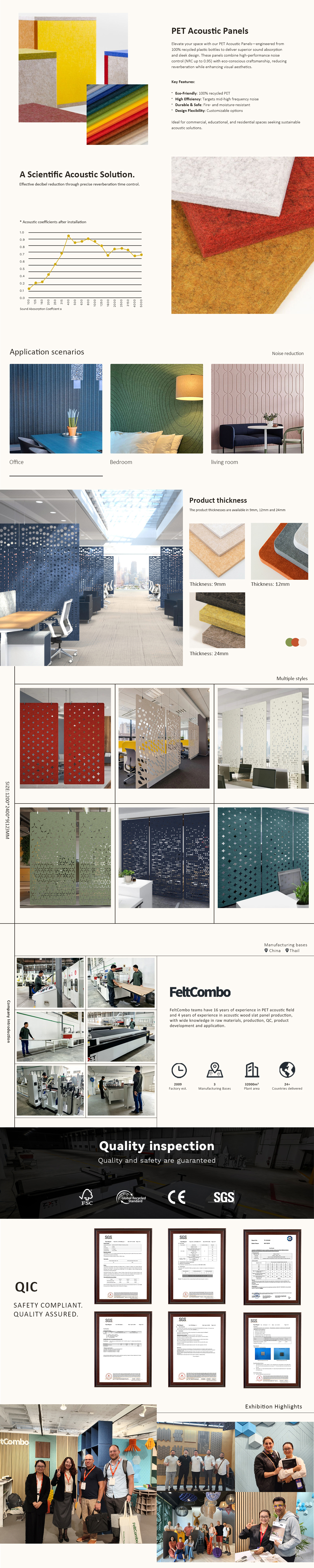 PET Carved Acoustic Panels PET Carved Acoustic Panels