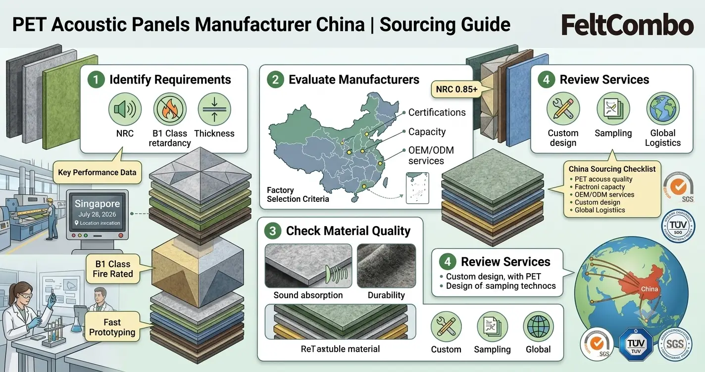 PET acoustic panels factory