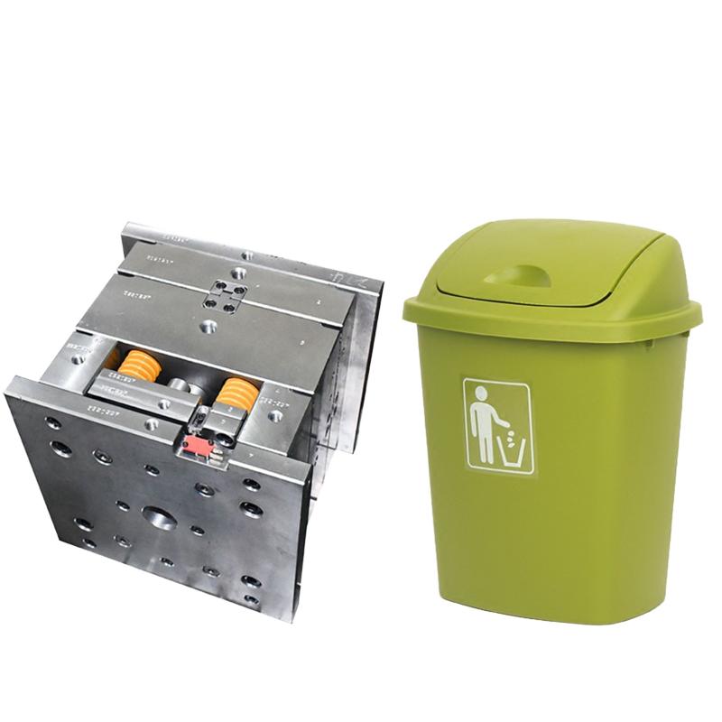 Moldeo por inyección de contenedores de basura de plástico personalizados OEM