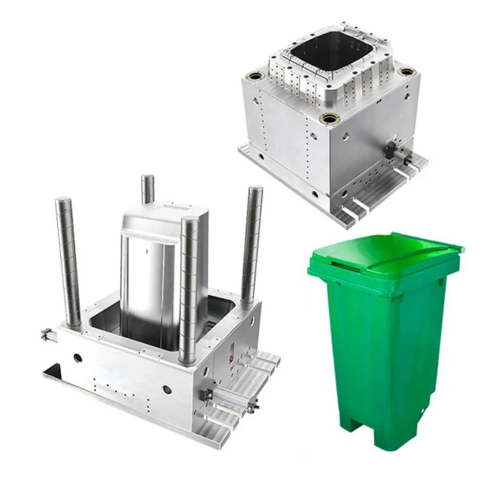 Moldeo por inyección de contenedores de basura de plástico personalizados OEM