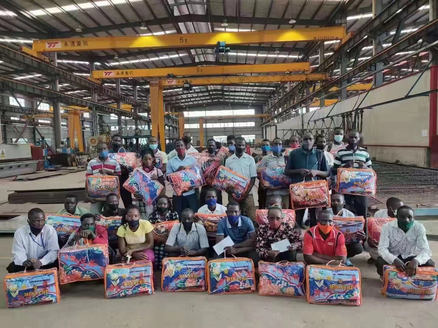 Ghana workshop overhead crane installation project