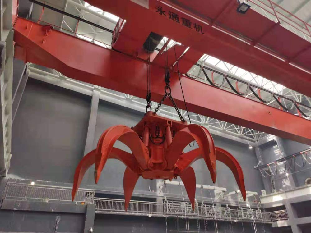 automatic garbage grab crane