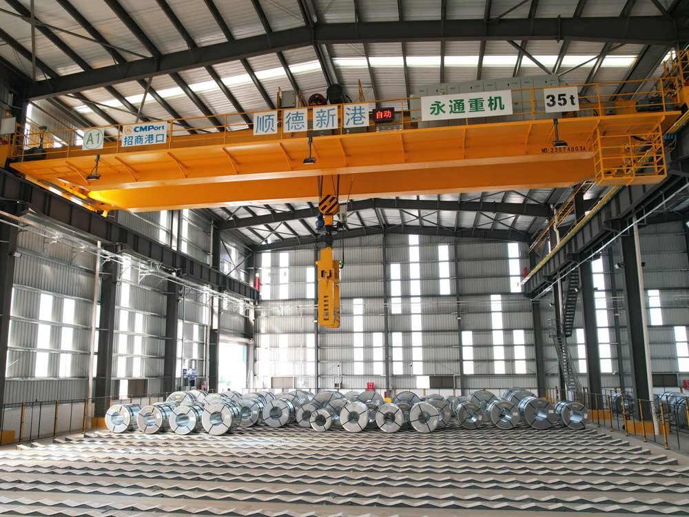 Automatic Steel Coil Handling Overhead Crane