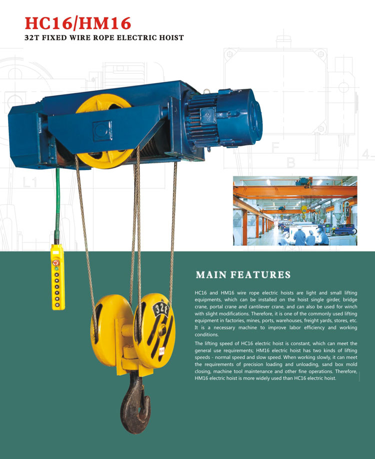 Fixed Wire Rope Hoist