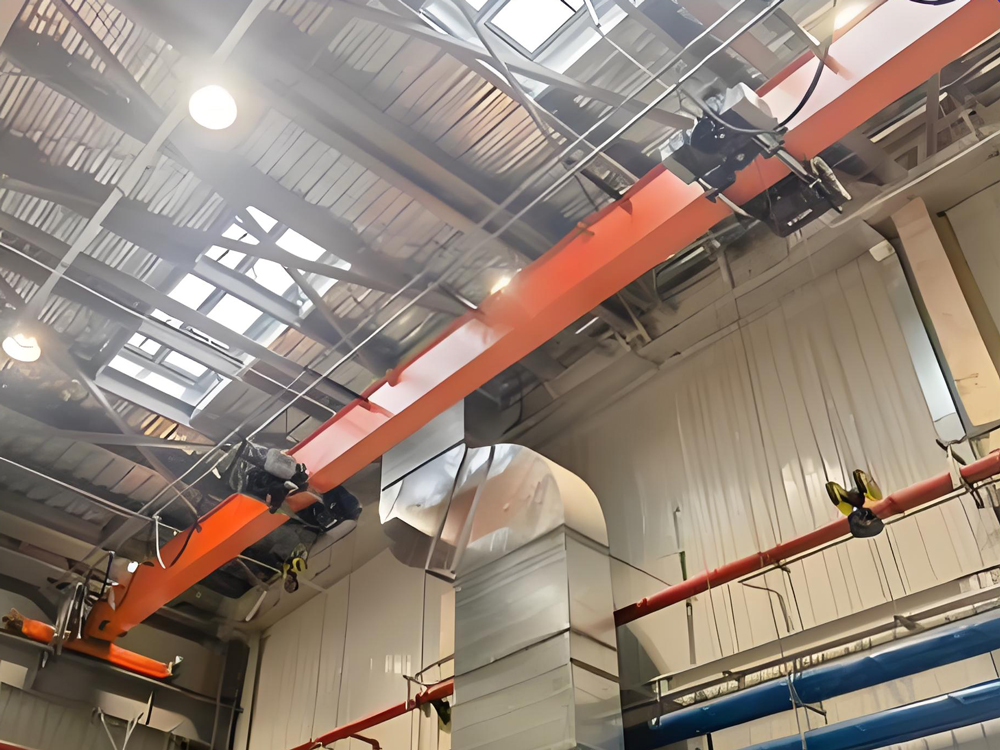 LDOE Double Trolley Single Girder Electric Hoist Overhead Crane