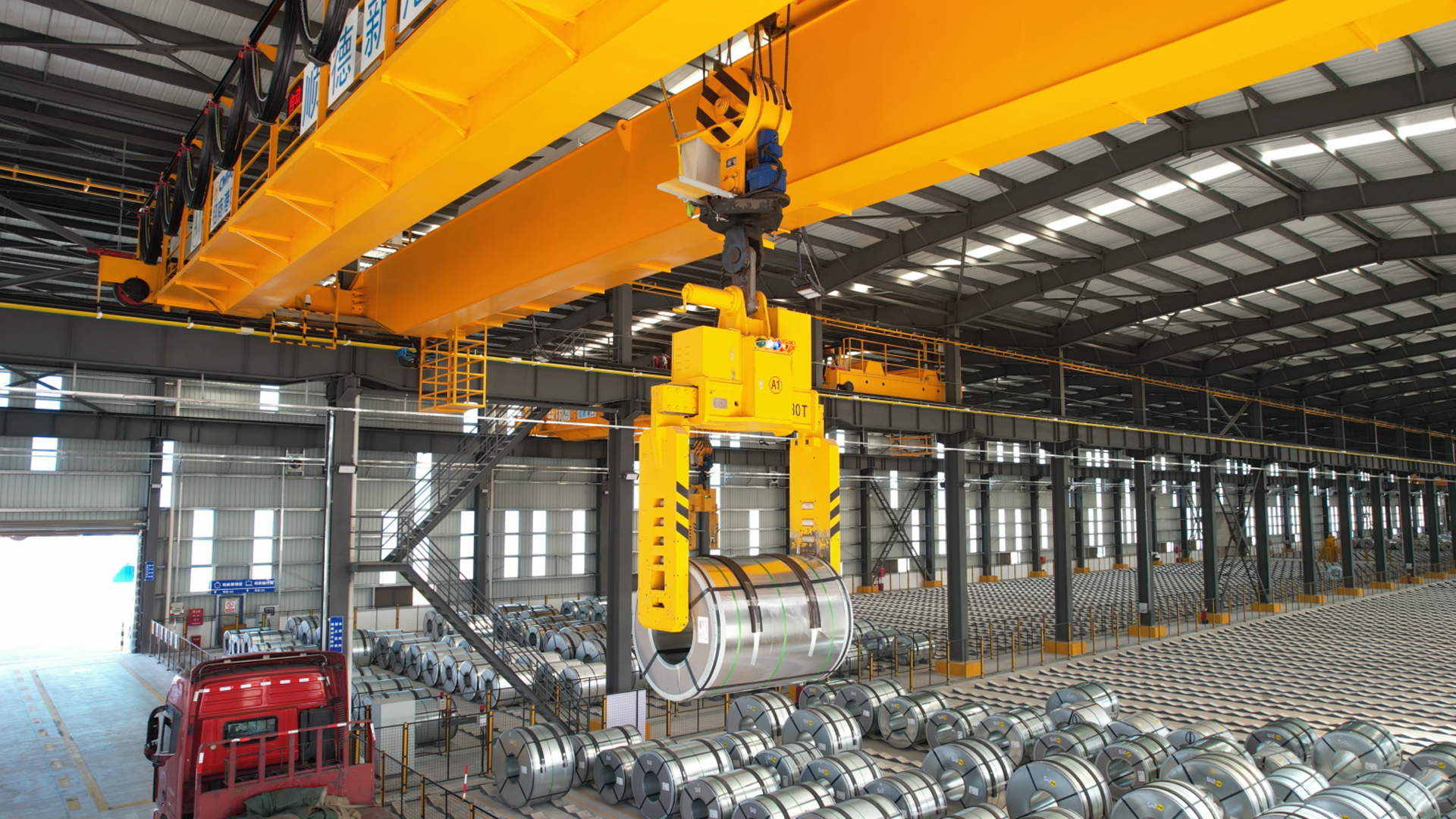 automated unmanned steel coil silo