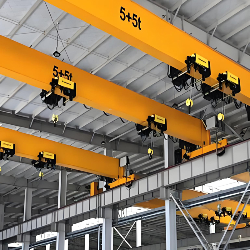 LDOE Double Trolley Single Girder Electric Hoist Overhead Crane