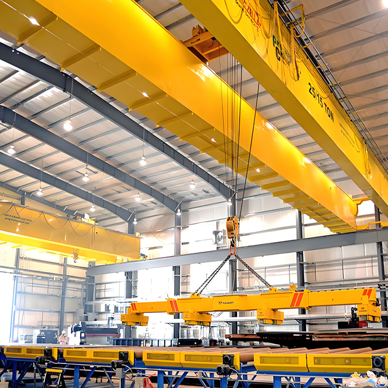QA Double Girder Overhead Crane With Electromagnetic Hook