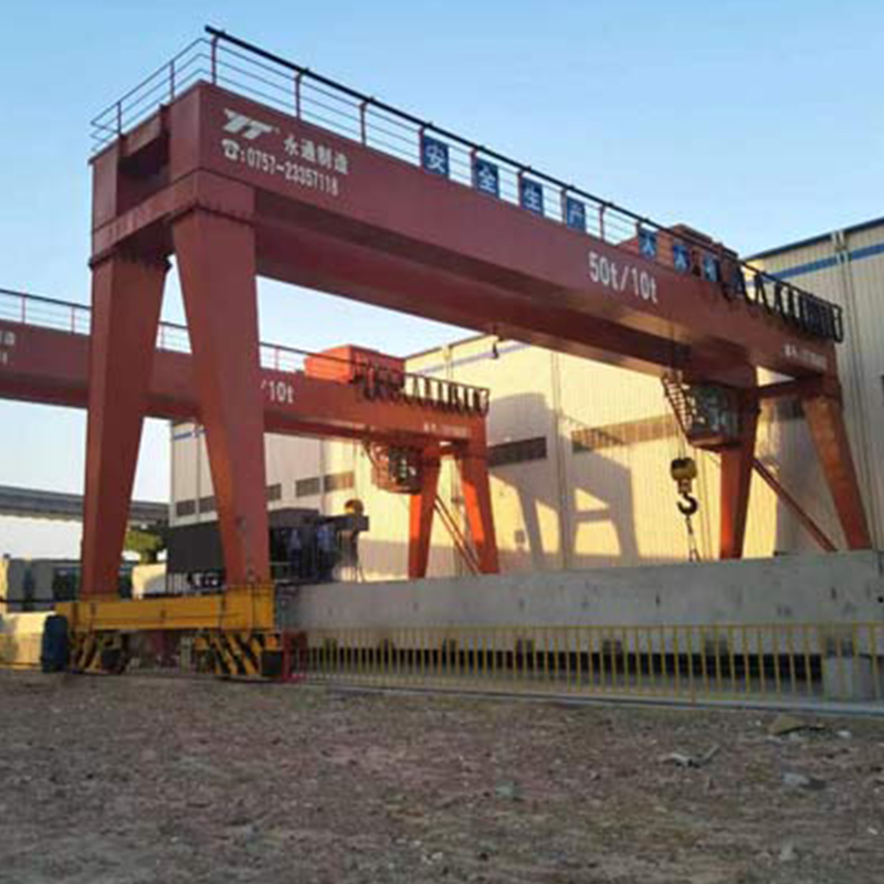 MHQ Double Hook Electric Hoist Gantry Crane