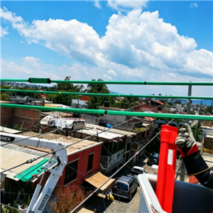 Application of Overhead Conductor Covers in Overseas Residential Areas