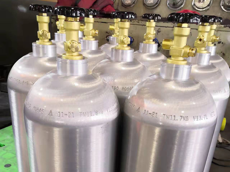 Cilindros de aluminio para bebidas de CO2 de 1 a 50 litros