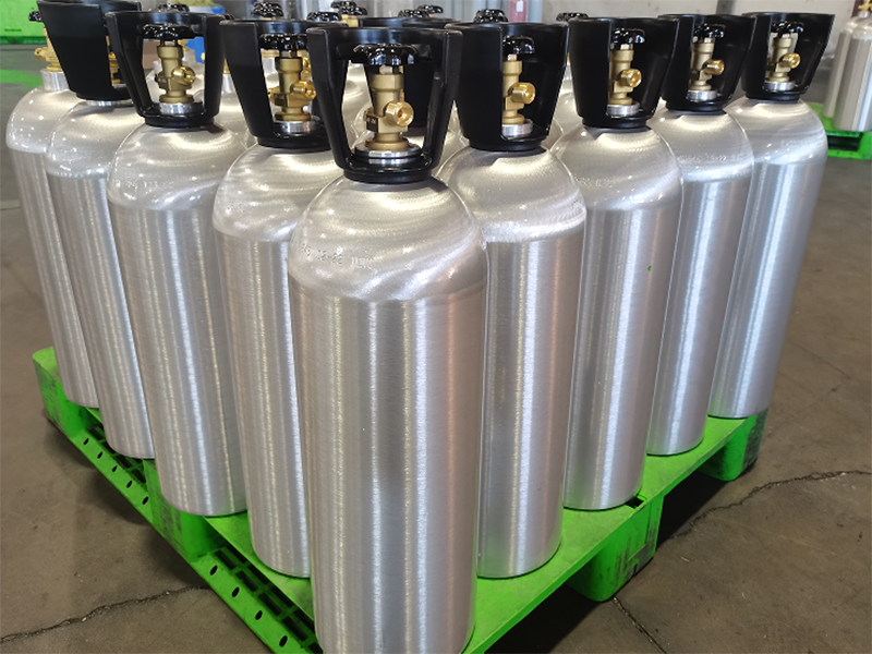 Cilindros de aluminio para bebidas de CO2 de 1 a 50 litros