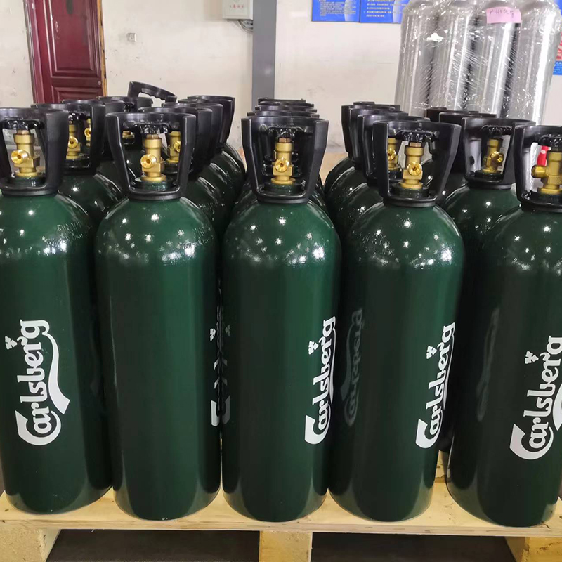 Cilindro de CO2 de aluminio de 166 bar y 10 kg