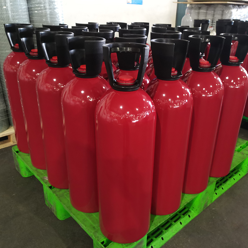 Cilindro de CO2 de aluminio de 166 bar y 10 kg