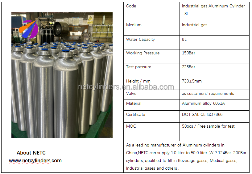 aluminum alloy gas cylinder