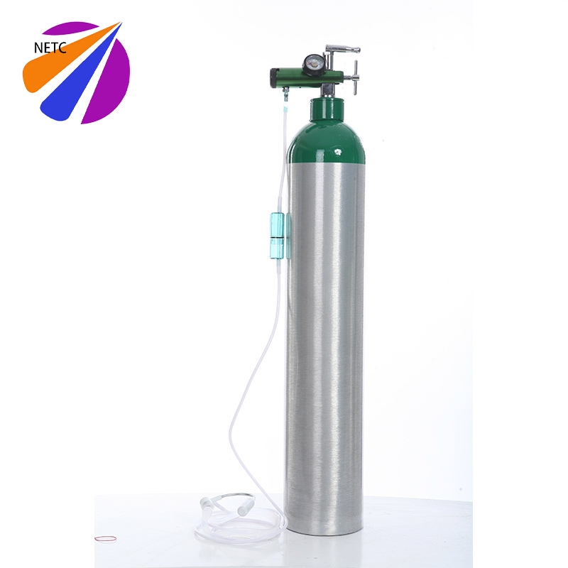 NETC 8L 150bar medizinischer Aluminium-Sauerstoffzylinder