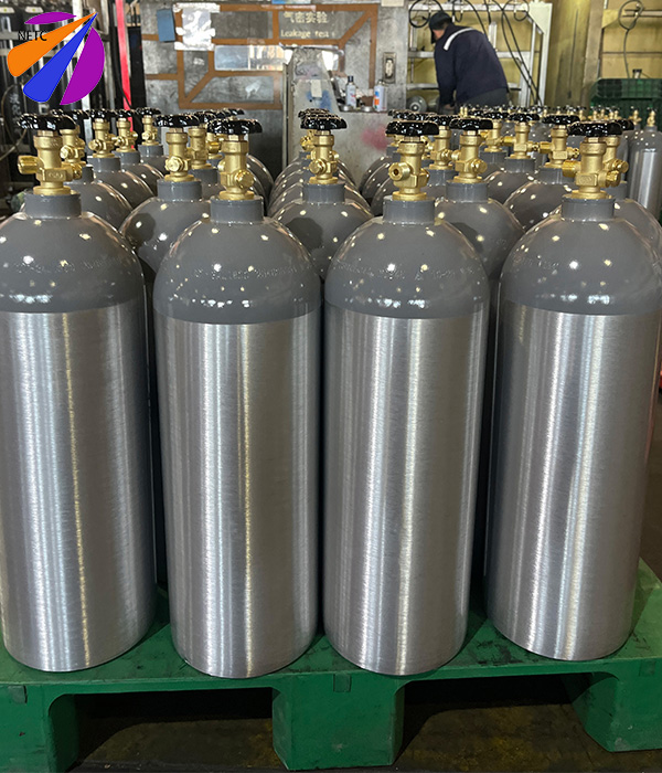 أسطوانة ثاني أكسيد الكربون من الألومنيوم الغذائي سعة 9 كجم