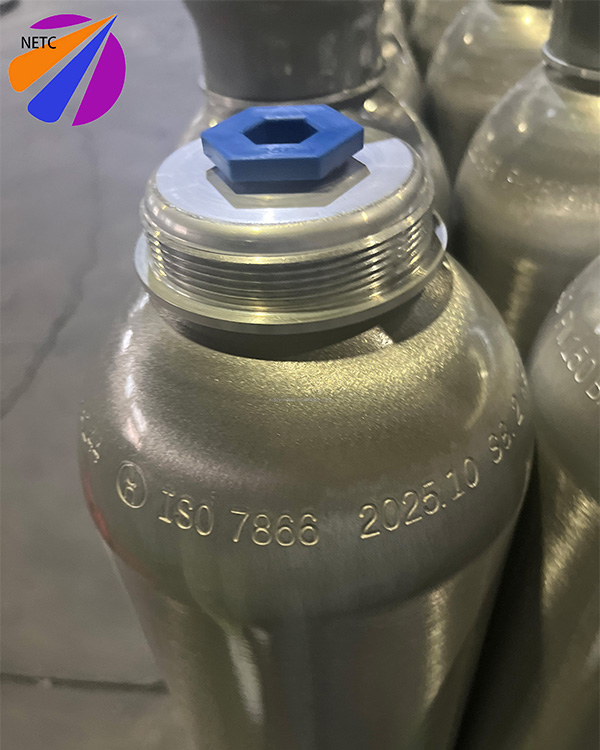 أسطوانات غاز صناعية من الألومنيوم سعة 10 لترات وضغط 200 بار