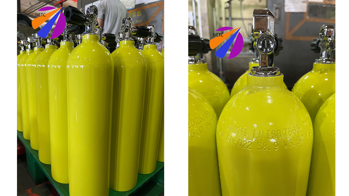 Diving aluminum cylinders