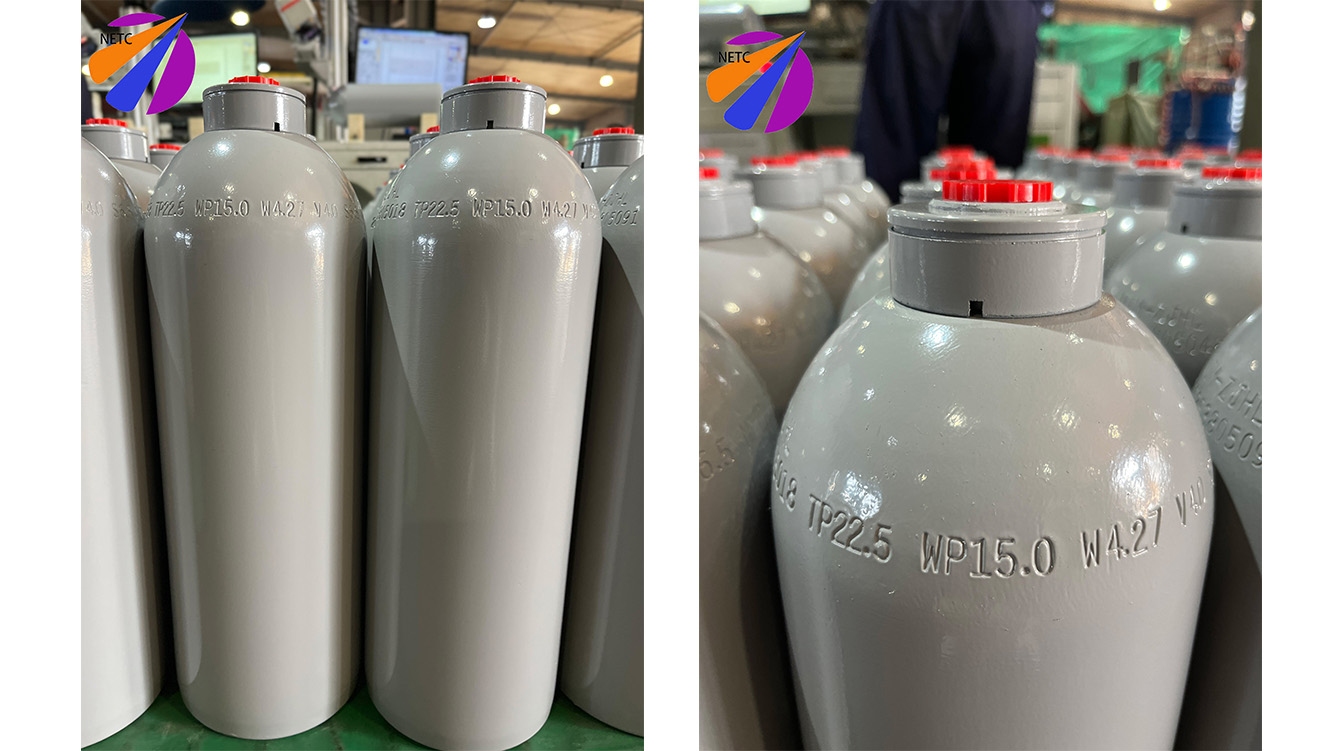 Industrial aluminum cylinders