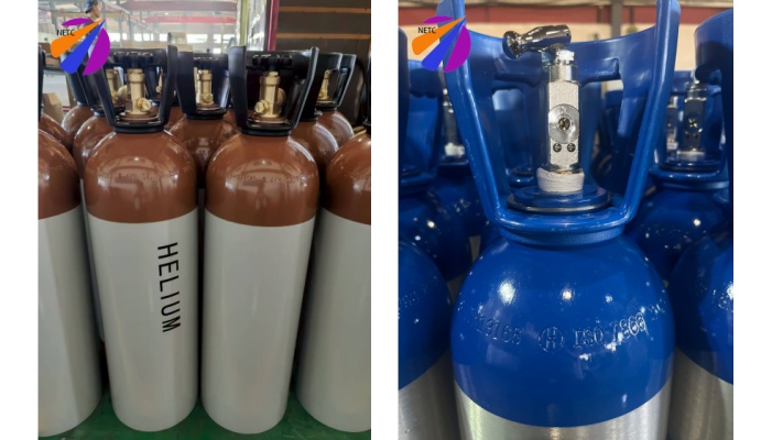 Industrial aluminum gas cylinders