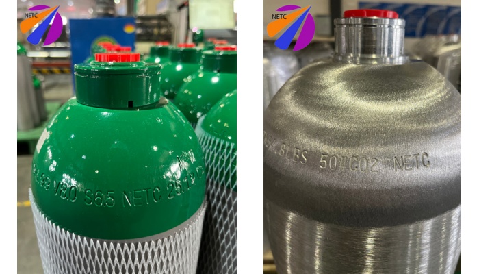 Industrial gas portable cylinders