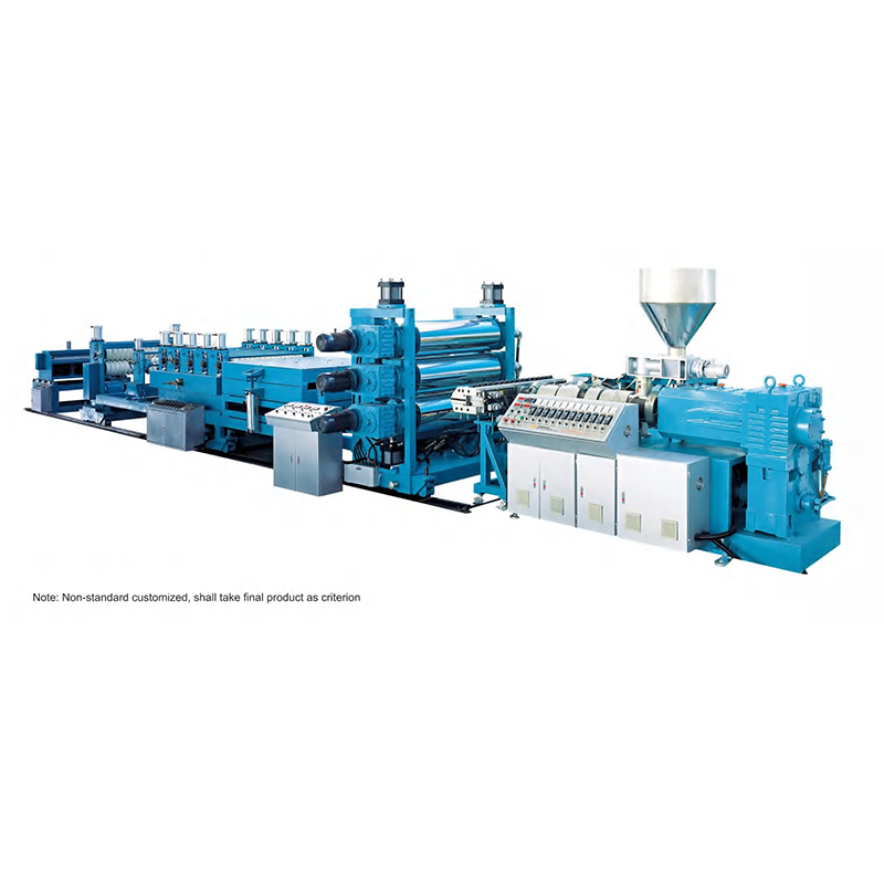PVC Conical Twin-screw Comugated Sheet Extrusion Machine