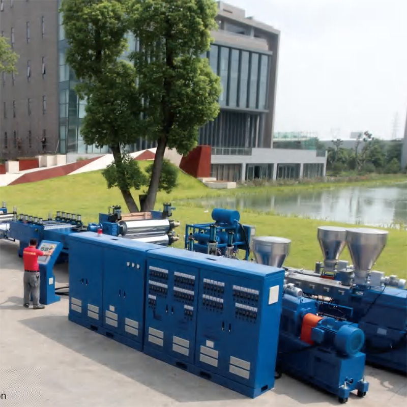 PET wave roof tile extrusion line