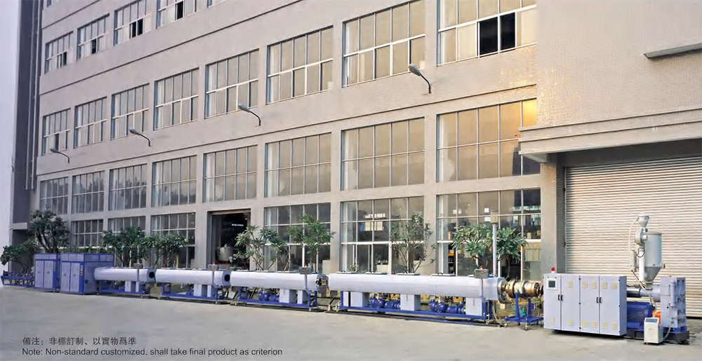 PE gas pipe extrusion equipment