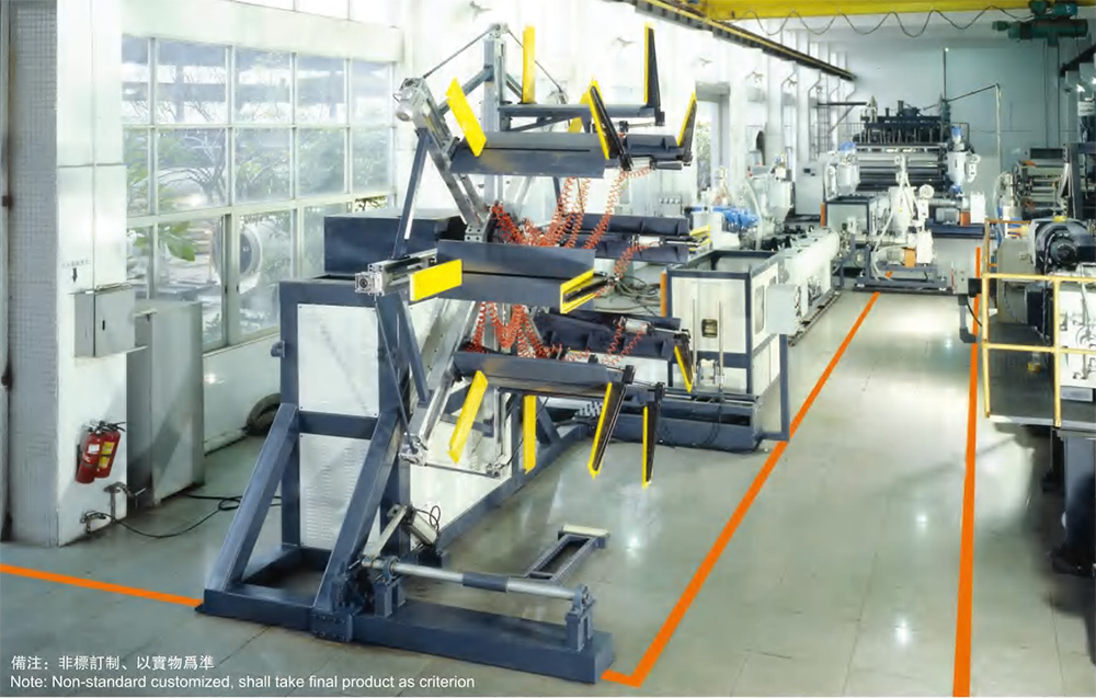 Composite pipe extrusion equipment
