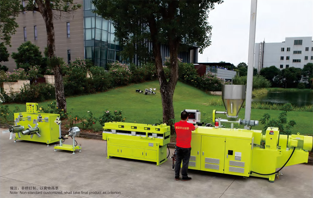 PP corrugated pipe extrusion line