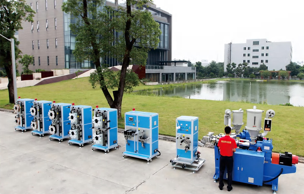 Carrier tape extrusion line