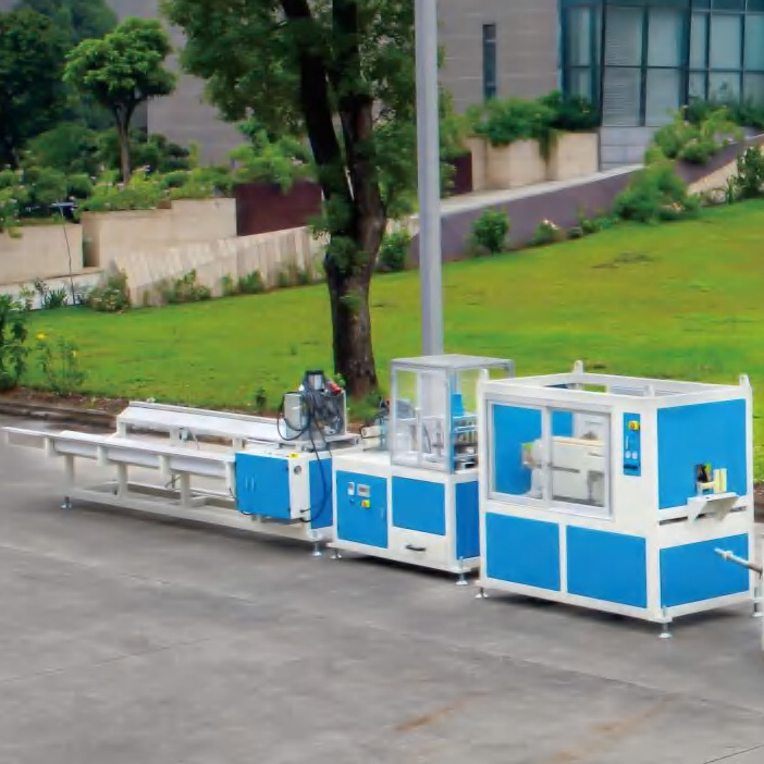 Conical Twin-screw Profile Extrusion Line
