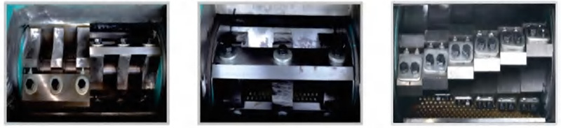 Claw crushing and recycling machine