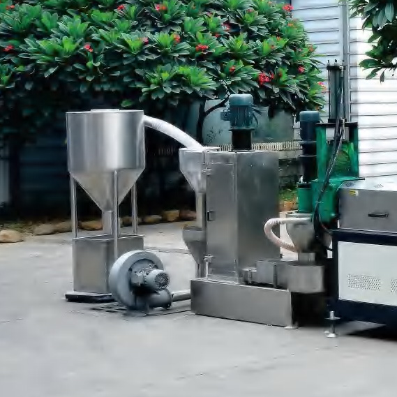 Big To Small Diameter Style Single Screw Die-face-cut Pelletizing Machine