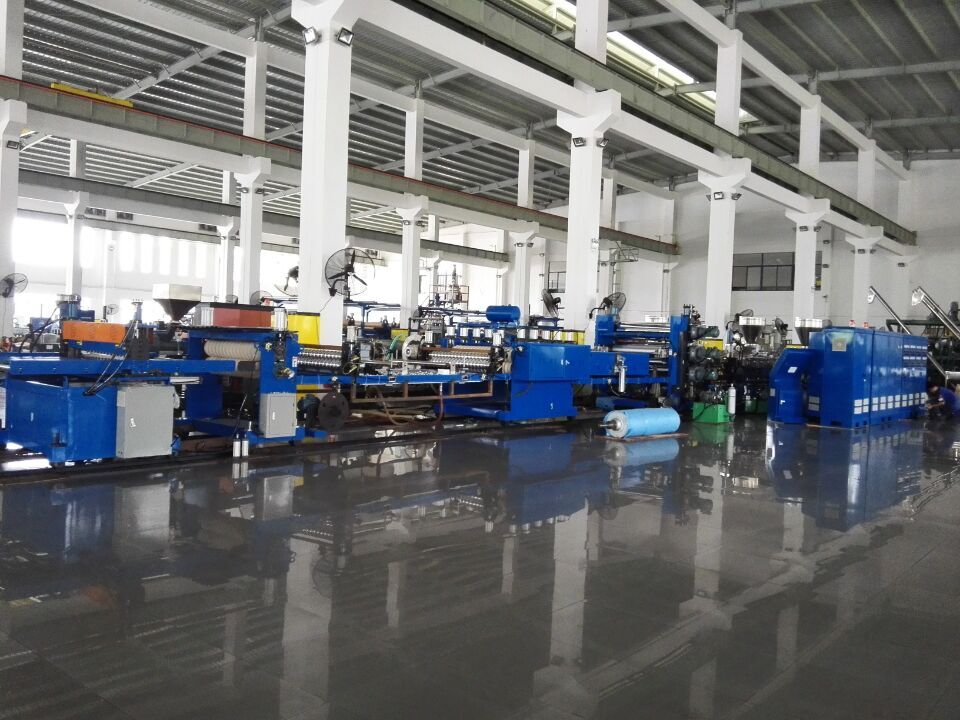 3 layer PP corruaged roof tile sheet machine