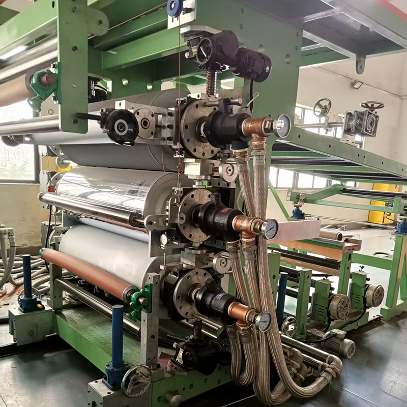Double layer PVC sheet extrusion line