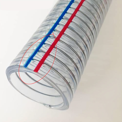 Steel spring reinforced PVC hose extrusion machine