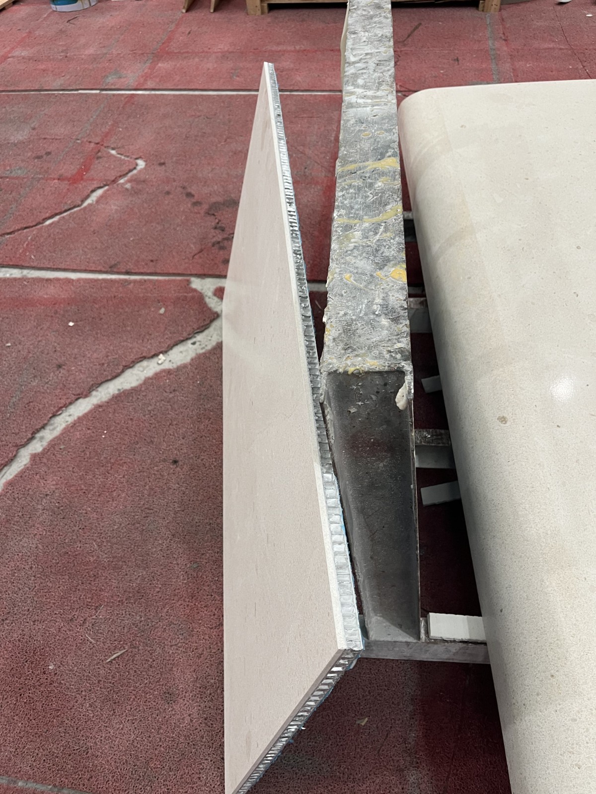 Limestone Composite Aluminum honeycomb system cut-to-size/slabs/tiles