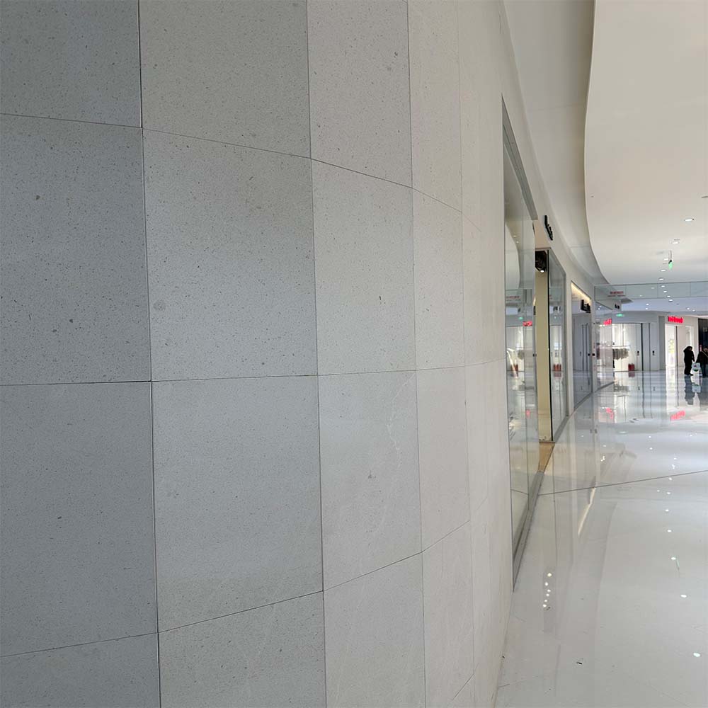 creamy white limestone