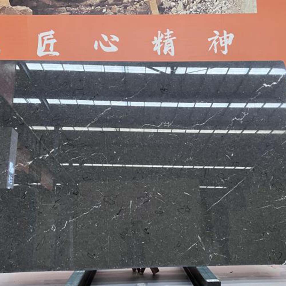 Modern Pietra Grey Marble Slabs with White Veins