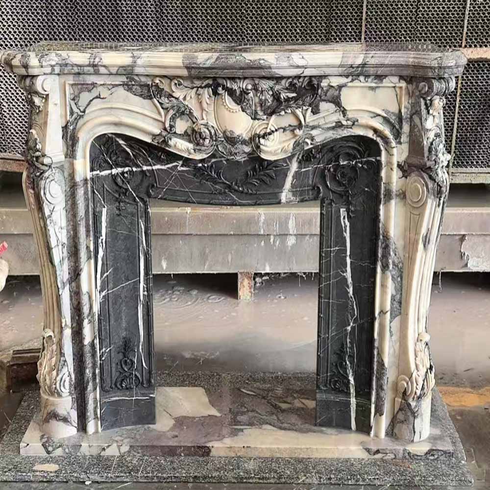 Luxury Marble Fireplace Design