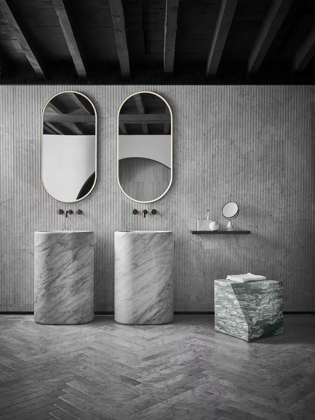 Ribbed Stone Cladding