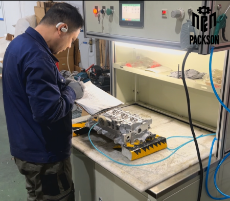 Contrôles d'étanchéité rigoureux pour une qualité irréprochable | Production de culasses Packson