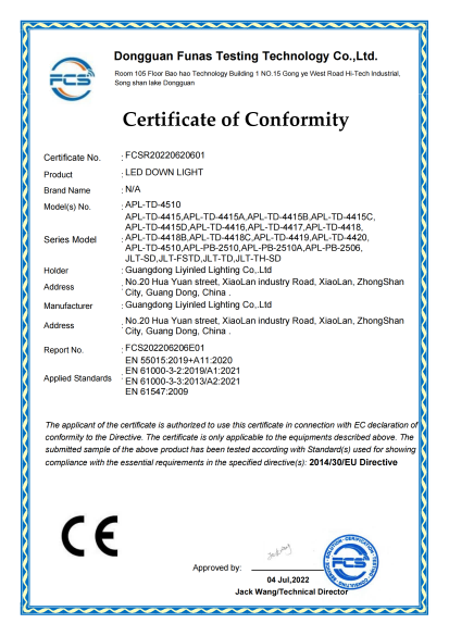 LED Lighting Certification 9