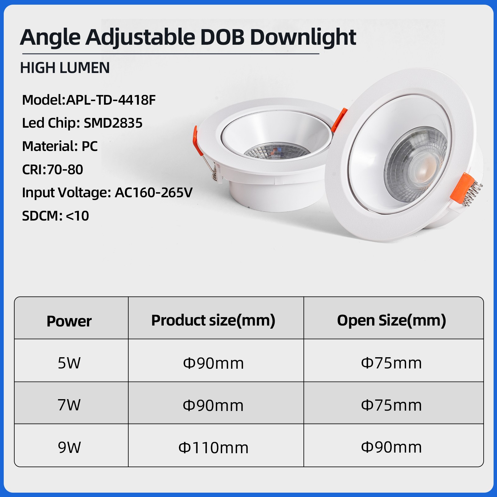 modern downlights